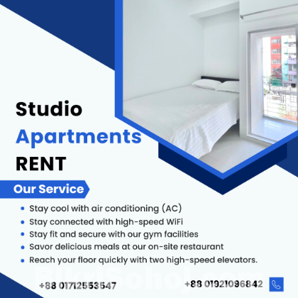 Two Room Apartment Rent In Bashundhara R/A